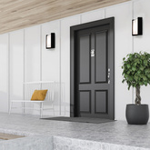 Ogrodowa oprawa elewacyjna kinkiet ATEA BLACK E27 czarny IP44 EDO777364 EDO Solutions