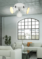 Lampa sufitowa biało-czarna regulowana plafon 3x40W Zumba Candellux 98-72160