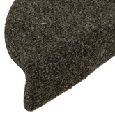 Maty na schody samoprzylepne 10 szt. 56x17x3 cm Antracyt Półokrągłe