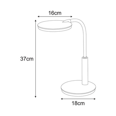 Lampka biurkowa K-BL1237 BIAŁY z serii DINO