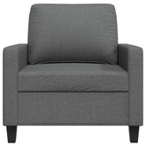 Fotel, ciemnoszary, 60 cm, obity tkaniną vidaXL