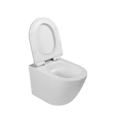 MISKA WC PODWIESZANA, QFS, TAVRO OKRĄGŁA, Z DESKĄ WOLNOOPAD, BIAŁY