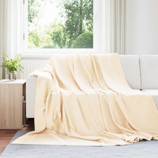 Koce narzutowe 6 pcs Kremowy 240 x 220 cm Polar