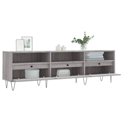 vidaXL Szafka pod TV, szary dąb sonoma, 150x30x44,5 cm w kolorze cm