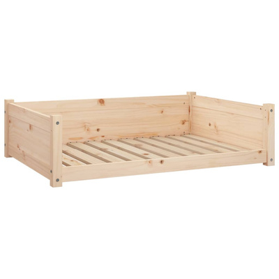 Legowisko dla psa, 95,5x65,5x28 cm, lite drewno sosnowe vidaXL