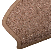 Samoprzylepne maty na schody 15 pcs brązowy 80 x 24,5 x 3,5 cm