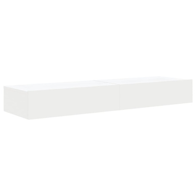 vidaXL Szafki telewizyjne z LED, 2 szt., białe, 60x35x15,5 cm