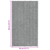Panel dachowy 36 pcs srebrny 80 x 45 cm Stal galwanizowana