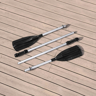 Bestway Pontoon dmuchany Szary i biały 3,64 x 1,66 m PVC