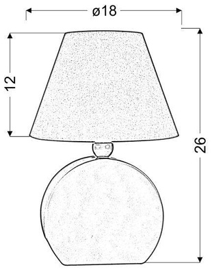 Lampa Stołowa Gabinetowa Candellux Ofelia 41-62492 Mdf E14 Żółta