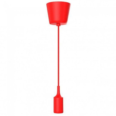 OPRAWA SILIKONOWA LAMPA WISZĄCA LOFT CZERWONA E27 1M