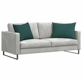 Poduszki na sofę 2 pcs Ciemna zieleń 70 x 50 cm tkanina