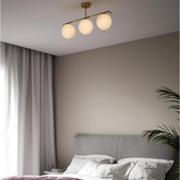 Lampa Sufitowa Milano mleczne kule 3xE27 Abruzzo Klinto