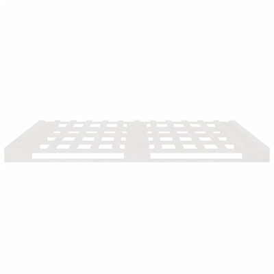 vidaXL Łóżko z palet, białe, 140x190 cm, lite drewno sosnowe