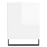 vidaXL Szafka pod TV, wysoki połysk, biała, 150x30x44,5 cm