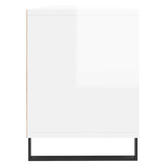 vidaXL Szafka pod TV, wysoki połysk, biała, 150x30x44,5 cm