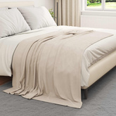 Koce narzutowe 24 pcs Beżowy 200 x 150 cm Polar
