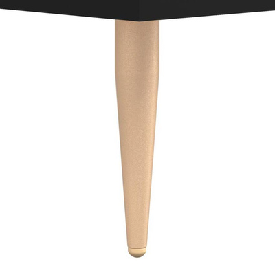 vidaXL Szafka pod TV, czarna, 102x36x50 cm, materiał drewnopochodny