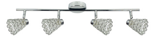 Lampa sufitowa Glossy listwa regulowana 4-punktowa do salonu