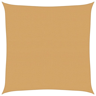 Żagiel przeciwsłoneczny, 160 g/m?, piaskowy, 7x7 m, HDPE