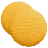 Poduszki na siedziska 2 pcs Jasnożółty ? 40 cm