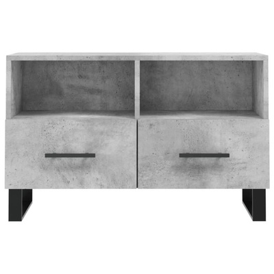 vidaXL Szafka pod TV, szarość betonu, 80x36x50 cm