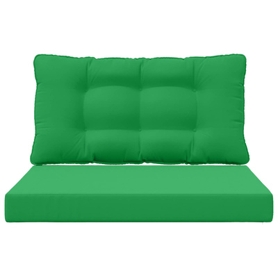 Poduszka do sofy na zewnątrz 2 pcs Zielony Poliester