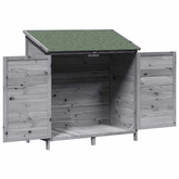 Shed ogrodowy Szary 106,5 x 56 x 113,5 cm Drewno Świerkowe