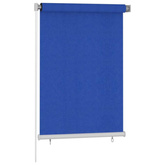 vidaXL Roleta zewnętrzna, 100x140 cm, niebieska, HDPE