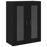 Highboard 2 szt. Czarny Dąb 69,5 x 34 x 180 cm