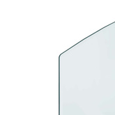 Szklana płyta kominkowa przezroczysty 100 x 50 cm Szkło