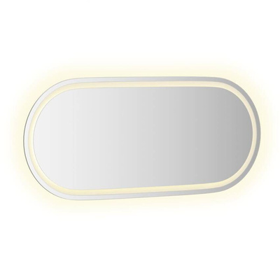 vidaXL Lustro łazienkowe z LED, 100x45 cm, owalne