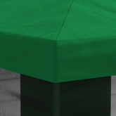 Pokrywa daszku z ścianami bocznymi zielony 600,5 x 300,5 cm