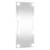 Lustro ścienne z LED, 30x80 cm, szklane, prostokątne