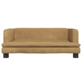 vidaXL Legowisko dla psa, brązowe, 80x45x30 cm, aksamit