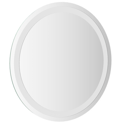 Lustro łazienkowe LED przezroczysty Ø 50 cm szkło hartowane