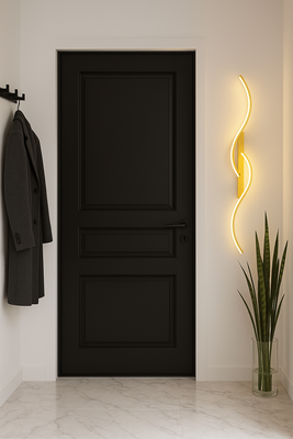 Kinkiet LED Abigali Persi 16W 60 cm złoty