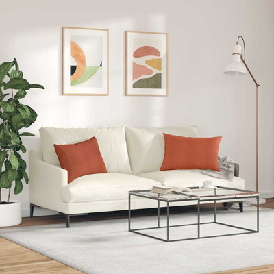 Poduszki na sofę 2 pcs Czerwono-pomarańczowy 60 x 40 cm