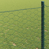 Ogrodzenie heksagonalne 0,5 x 10 m PVC zielony