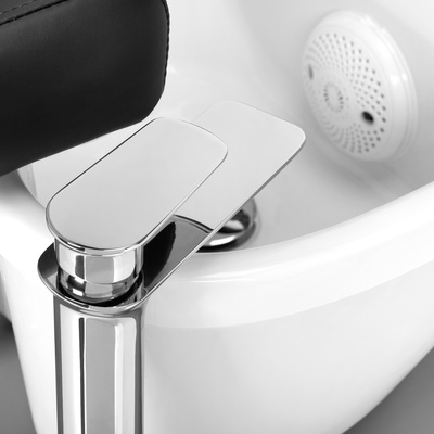 Fotel spa do pedicure Azzurro 016C czarny z masażem pleców i hydromasażem  142947