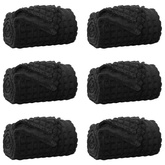 Koce narzutowe 6 pcs Czarny 150 x 130 cm Polar
