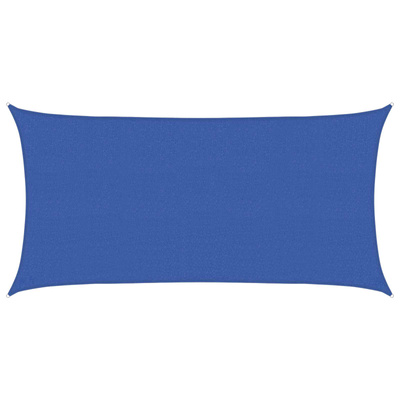 Żagiel przeciwsłoneczny niebieski 2,5 x 6 m HDPE