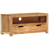 vidaXL Szafka pod TV, 88x35x40 cm, lite drewno akacjowe