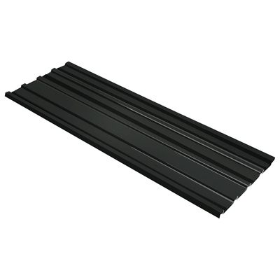 Panel dachowy 12 pcs Antracyt 129 x 45 cm Stal galwanizowana