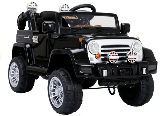 Auto na Akumulator Jeep JJ245 Dla Dzieci Światła LED MP3 Pilot Czarny