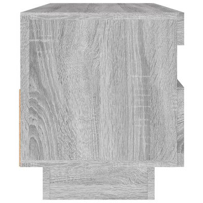 vidaXL Szafka pod TV z oświetleniem LED szary dąb sonoma, 100x35x40 cm