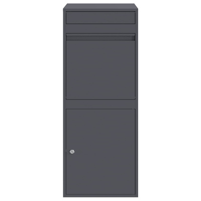 Skrzynka na przesyłki z drzwiami Antracyt 41 x 38 x 103 cm Stal
