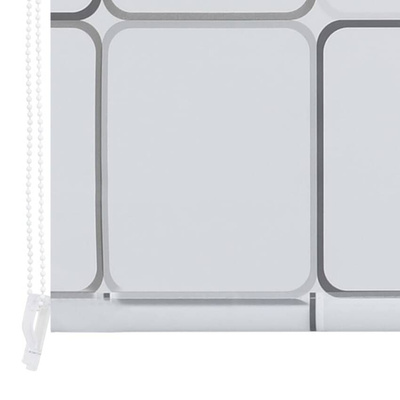 vidaXL Roleta prysznicowa 80 x 240 cm, wzór w kwadraty