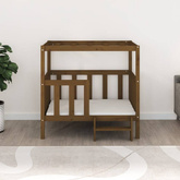 vidaXL Legowisko dla psa, miodowy brąz105,5x83,5x100cm, drewno sosnowe