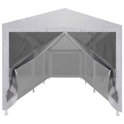 vidaXL Namiot imprezowy z 8 siatkowymi ściankami, 9 x 3 m